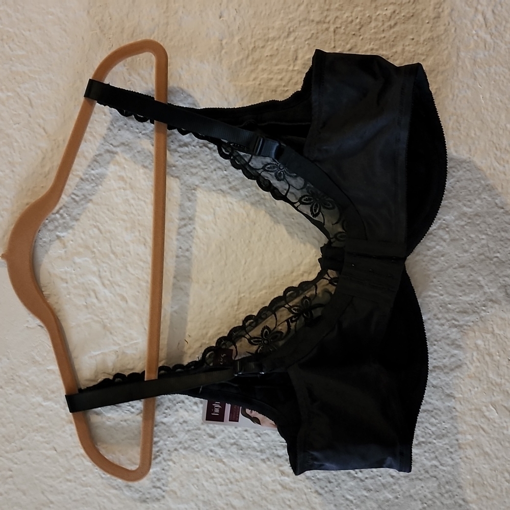 NWT Va Bien Classic Full Figure Bra Style 660 Black, Size 44C - Picture 7 of 9